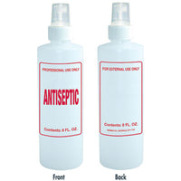 8 oz. Imprinted Nail Solution Empty Bottle - Antiseptic