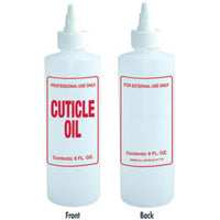 Empty Cuticle Oil Imprinted Bottle - 8oz