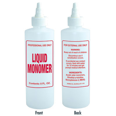 Empty Monomer Imprinted Bottle - 8oz