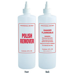 Polish Remover Imprinted Bottle - 16oz