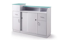 Glasglow Reception Table with Display by Mayakoba