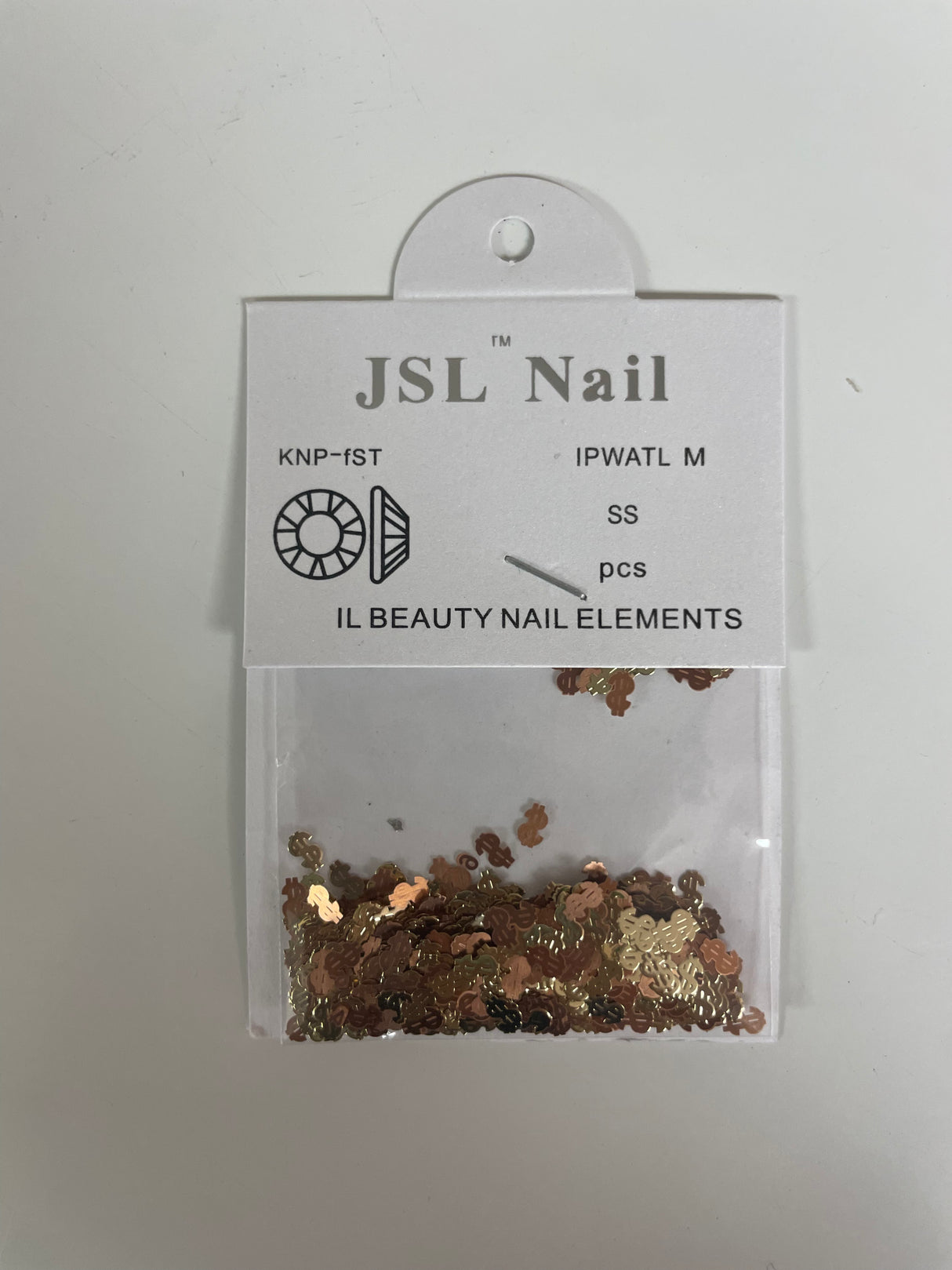 Gold Fashion Sequins - Dollar Sign - 1 bag