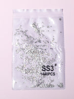 Silver Rhinestone  1440 Pcs  (SS3)