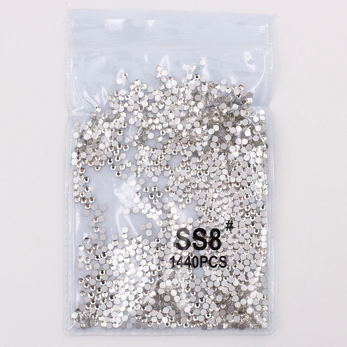 Silver  Rhinestone  1440 Pcs  (SS8)