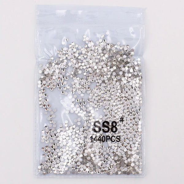 Silver  Rhinestone  1440 Pcs  (SS8)