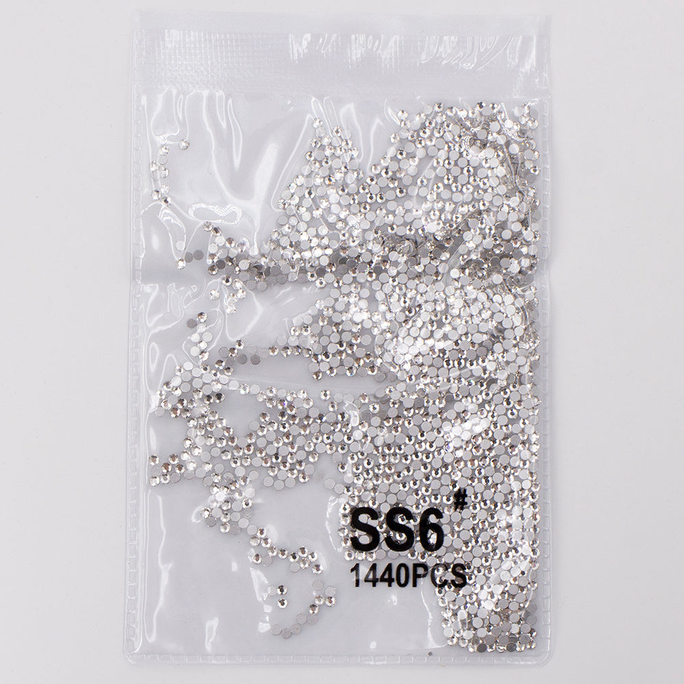 Silver Rhinestone  1440 Pcs  (SS6)