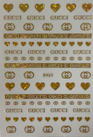 Nail Sticker - D021 Gold GC