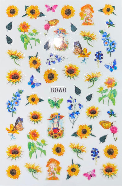 Nail Sticker - B060 Flowers