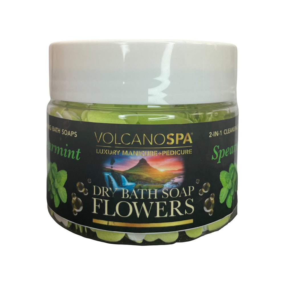Dry Bath Flower Soap 12oz - Spearmint Eucalyptus