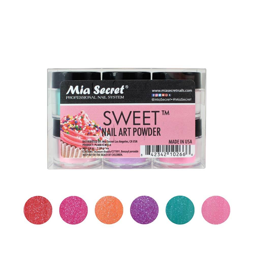 Sweet Nail Art Powder Collection 6pcs