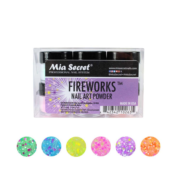 Fireworks Nail Art Powder Collection 6pcs