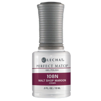 PMS108N Malt Shop Maroon - Gel Polish & Nail Lacquer 1/2oz.