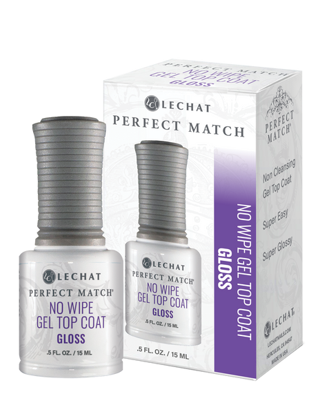 No Wipe Gel Top Coat Gloss - 0.5ml