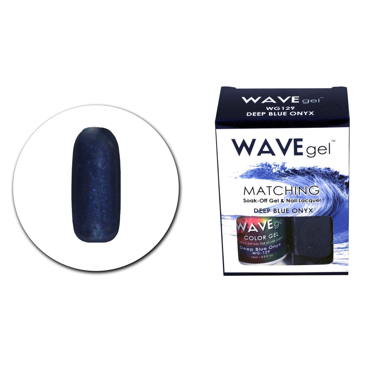 Deep Blue Onyx #129 - Wave Gel Duo