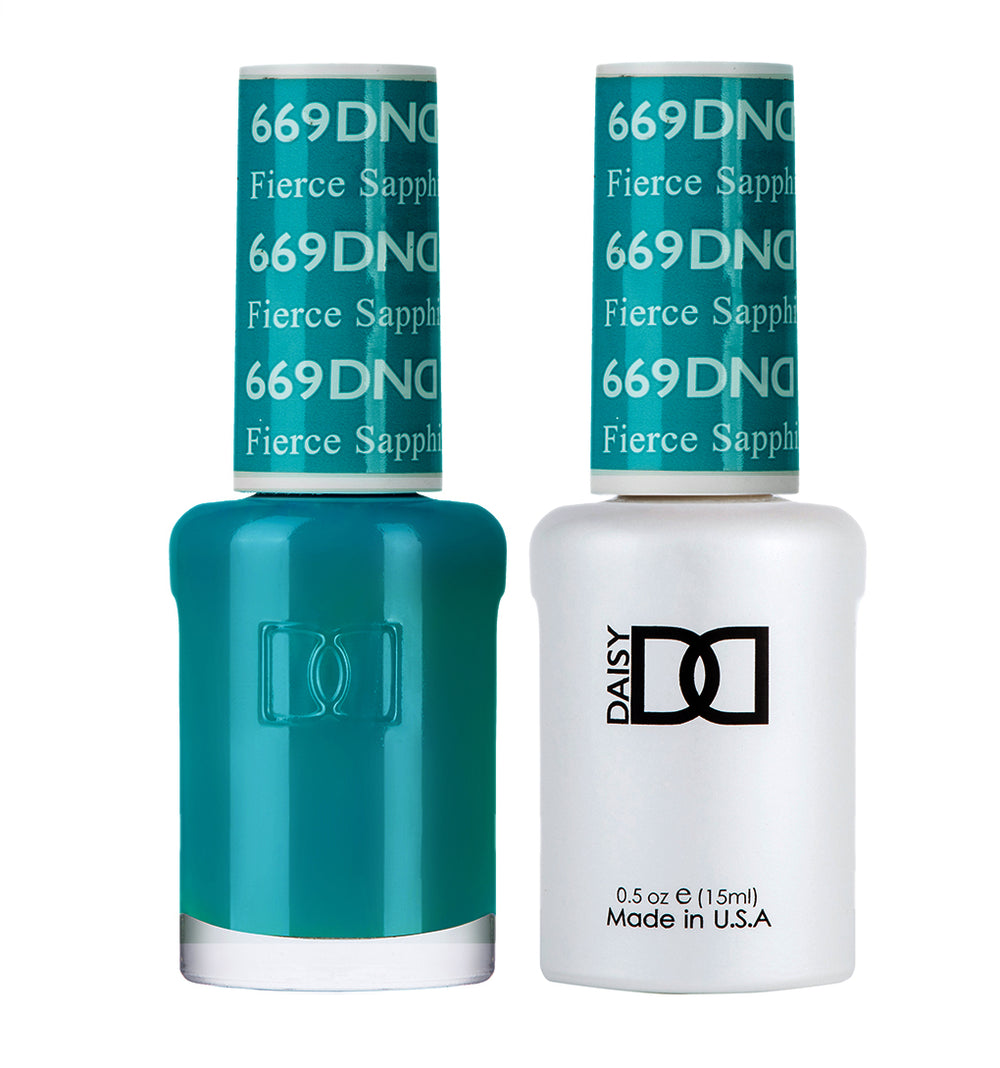 Fierce Sapphire #669 - DND Gel Duo