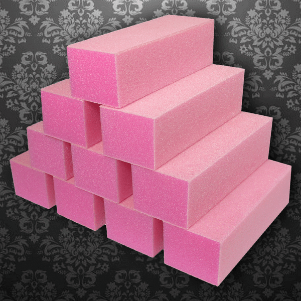 Premium 3 Way Buffer - Pink White Grit 100/180 (Each)