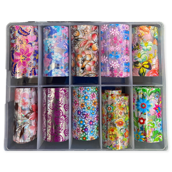 Flower Foil Box #51 - 10 Styles