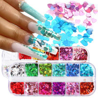 Heart Sequin-  Mix Color # 12  Styles Box