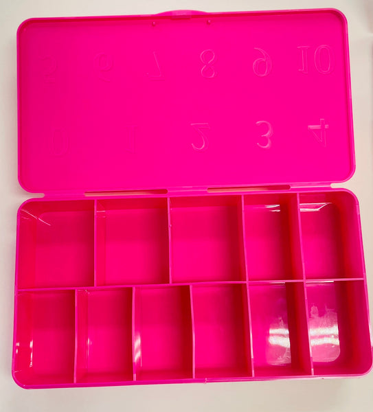 Pink  Nail Tip Box   Empty   0 to 10