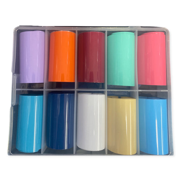 Light Solid Color Foil Box #33 - 10 Styles