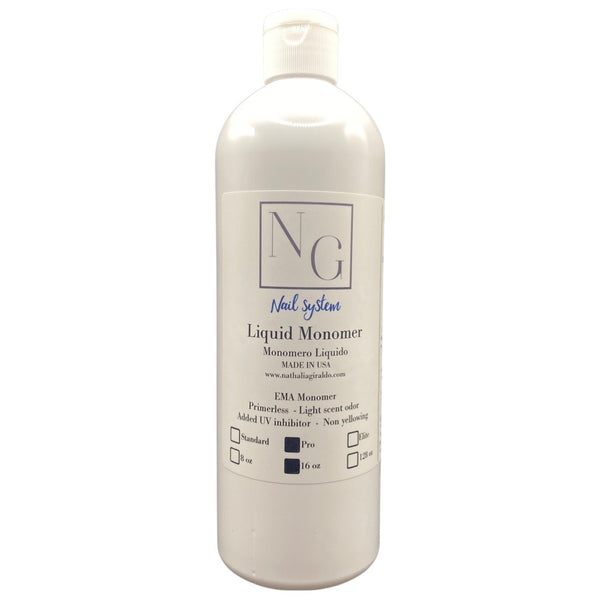 NG Nail System - Medium Dry  Liquid Monomer 16oz (No MMA)
