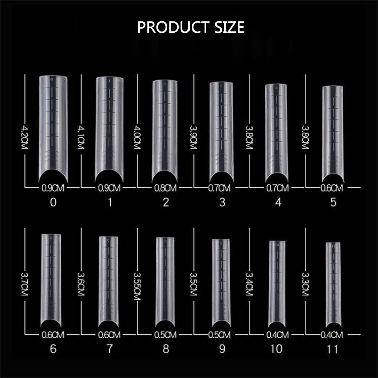 Dual System Nail Form #7- Square Long Curve C - 120pc