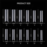 Dual System Nail Form #7- Square Long Curve C - 120pc