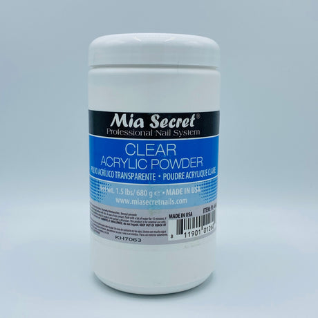 Clear Acrylic Powder 1.5Lbs