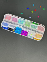 Reflective Leaves Sequins Nail Glitter - 12 Styles Box #2