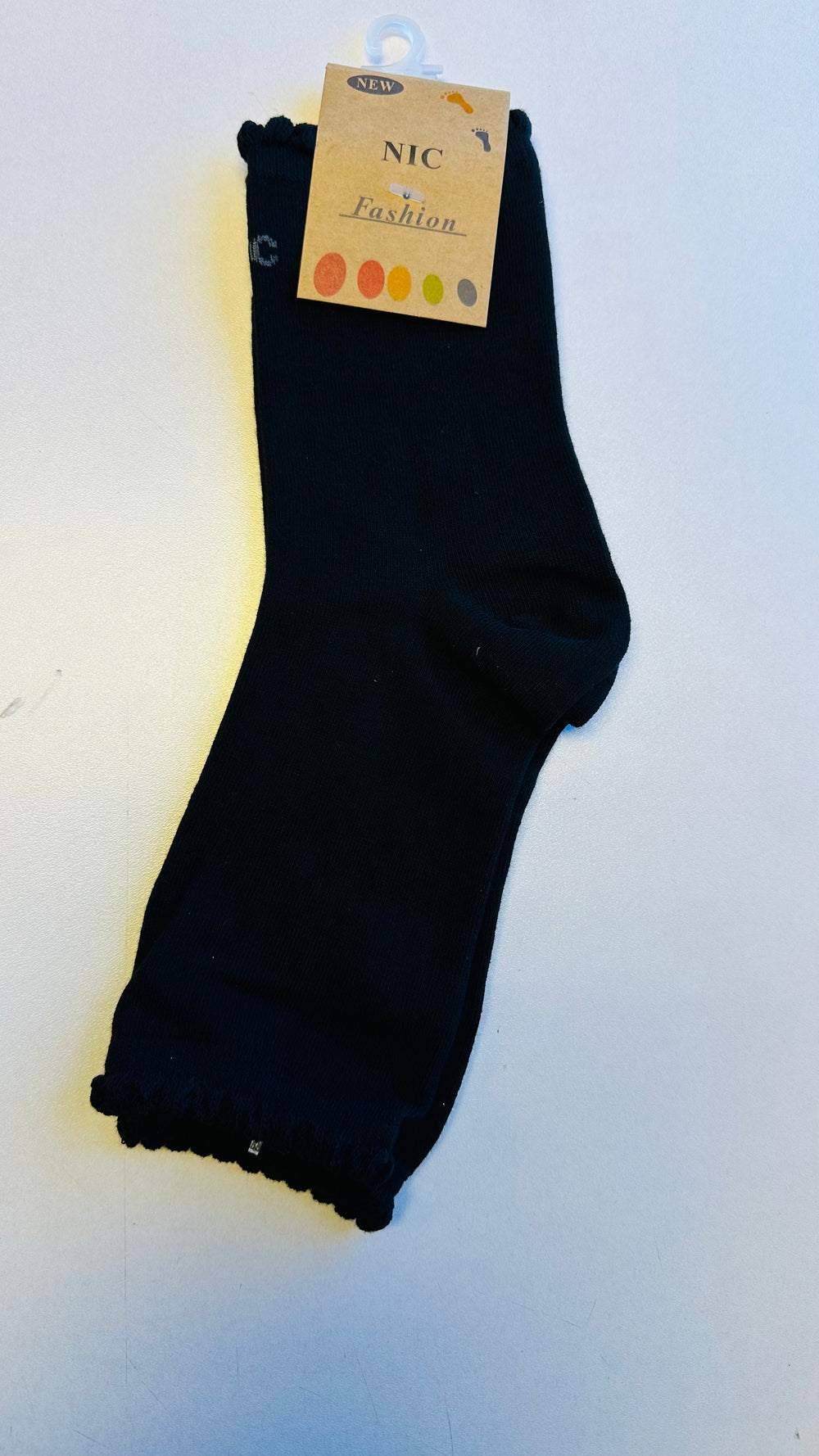 Toeless Pedicure  Socks- Black  Pack of 12 pairs