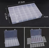 Compartment Box - 36 Slots Clear