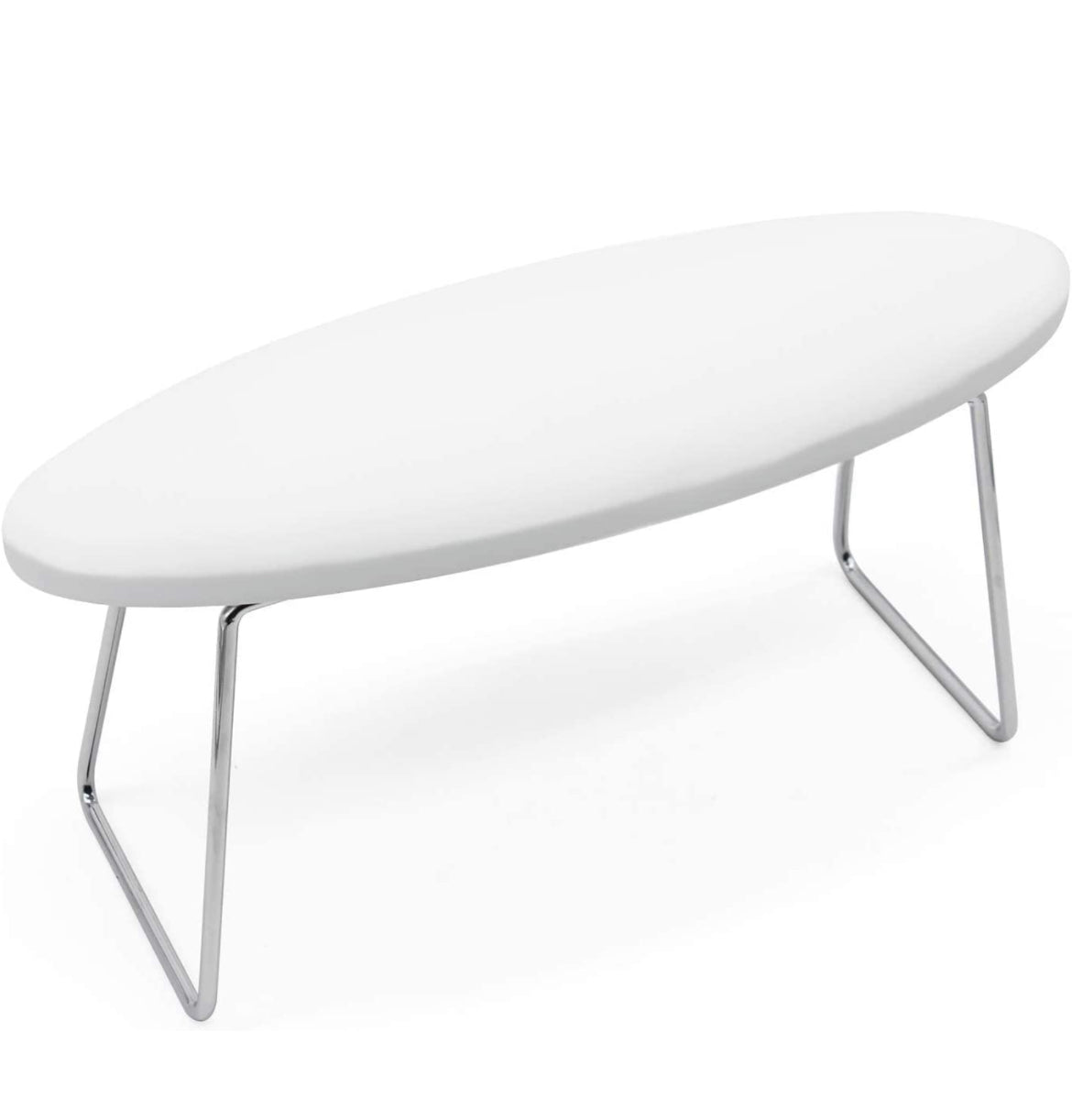 White  Arm Rest  - Microfiber Leather