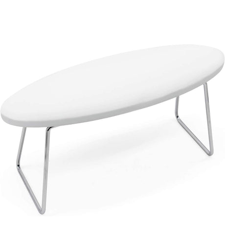 White  Arm Rest  - Microfiber Leather