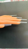 XL NO C Coffin Clear Acrylic Nail Tips - Bag 500 pc