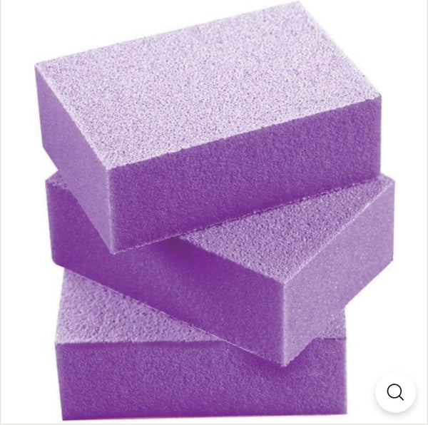 Mini Disposable Nail Buffer - purple (150pc)