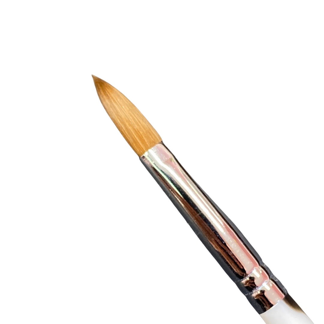 Crimped Marble Brush # 10  - 100% Kolinsky