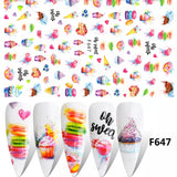 Nail Art Summer Stickers - F647