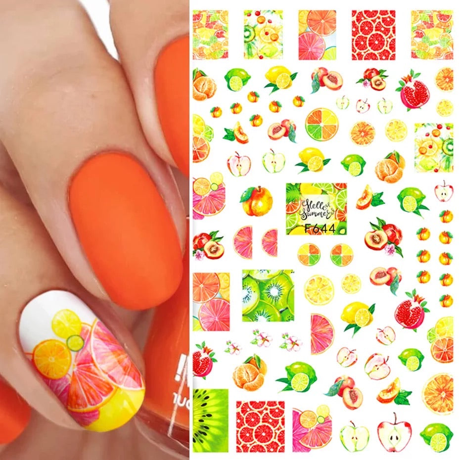 Nail Art Summer Stickers - F644