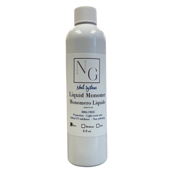 NG Nail System - Slow Dry  Liquid Monomer 8oz (No MMA)