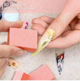 10pc DND Mini Nail Buffer - 80/80 Orange/White JAPAN