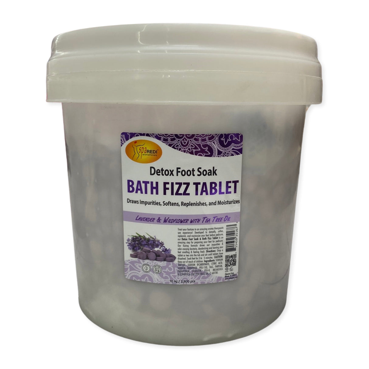 Lavender Bath Fizz - Pail (2500 Tablets)