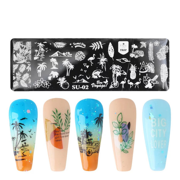 Nail Art Stamping plate SU-02