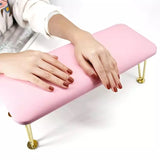 Leather Nail Hand Rest - Pink