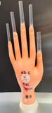 3XL NO C Curve Square Clear Nail Tips - Bag 5O4pc