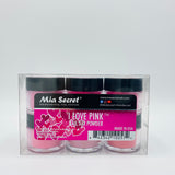 I Love Pink Nail Art Powder Collection 6pcs