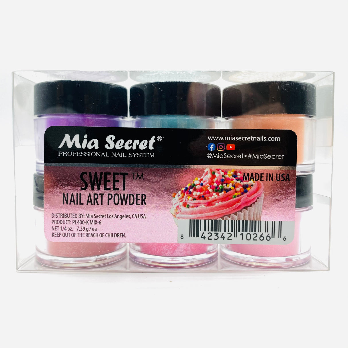 Sweet Nail Art Powder Collection 6pcs