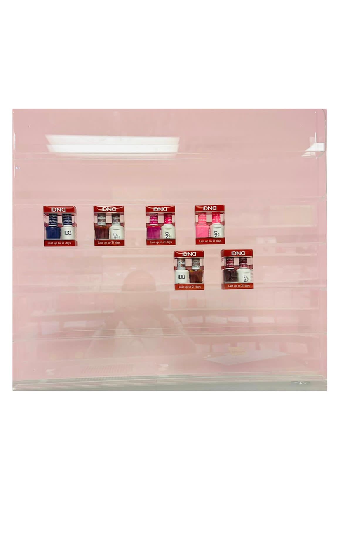 Acrylic Wall Polish Rack - 120 Bottles