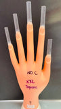 XXL NO C Square  Clear Acrylic Nail Tips Bag - 500pc