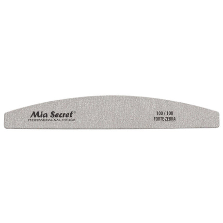 Half Moon Forte Zebra Nail File 100/100 - SINGLE FILE