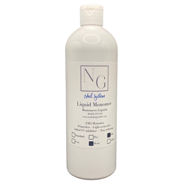 NG Nail System -  Fast Dry Liquid  Monomer 16oz (No MMA)